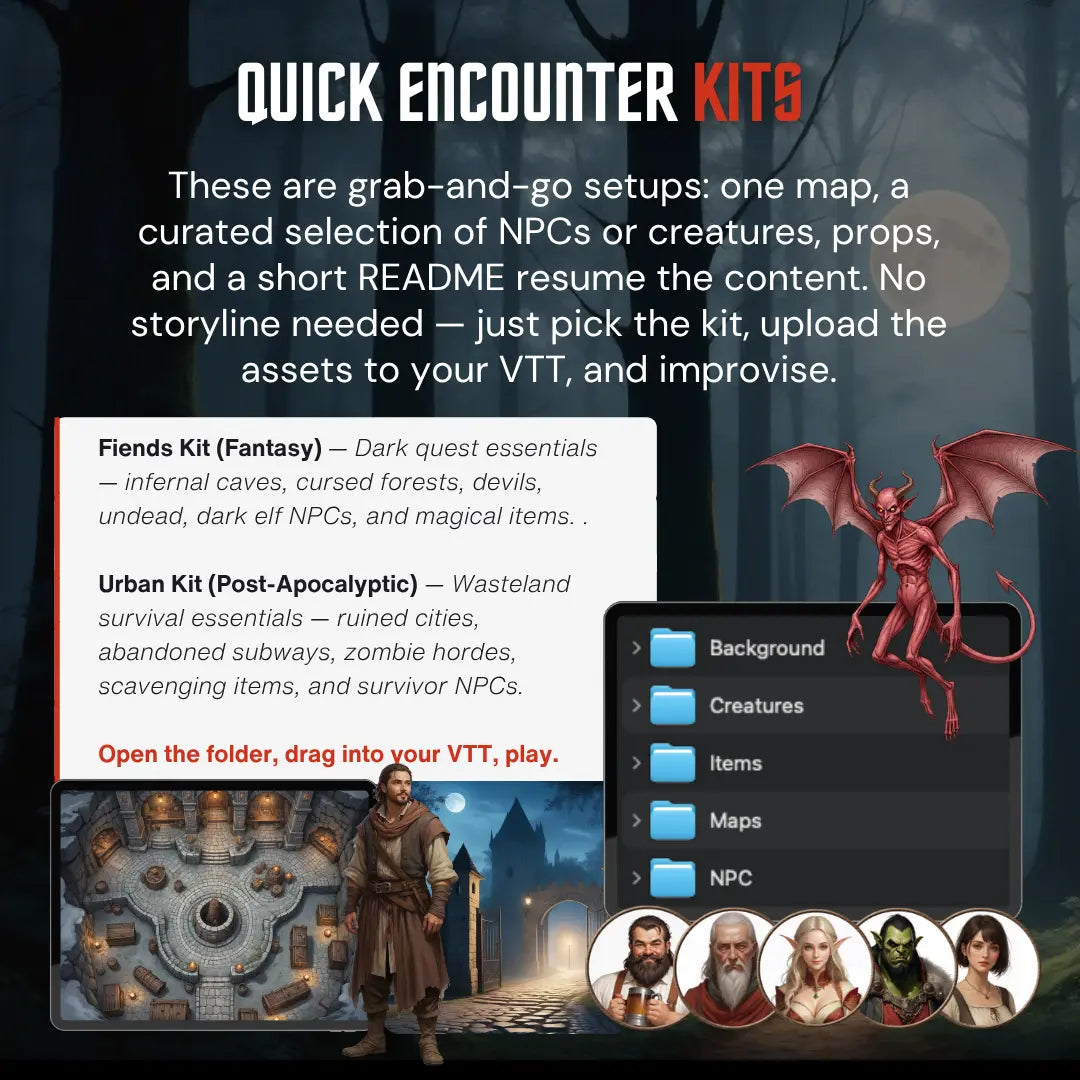 RPG Master Resources Bundle — 15,000+ VTT-Ready Assets for Game Masters